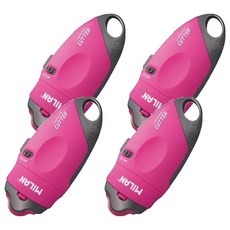 MILAN 安全隨行陶瓷美工刀 10.8 x 4.5 x 1.7cm, 紅色, 4支