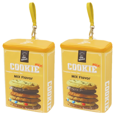 Marushin Yup!仿真餅乾拉鍊袋-可愛造型小物收納袋, 2入