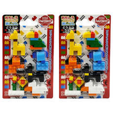 Iwako 造型積木橡皮擦，日本製造, 動物積木, 2組