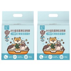 MAODAY 毛商行 D53 益生菌沸石活性碳豆腐砂 貓/小動物適用 6L, 2包, 2.5kg, 無香