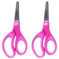 3M Scotch 兒童專用剪刀, 圓頭刀鋒 安全剪刀 左右手適用, 顏色隨機, 2支