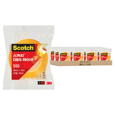 3M Scotch 思高牌 550 多用途膠帶補充包 18mm x 20m, 單色, 18個