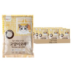 Tamsaa 凝結型膨潤土貓砂, 無香, 10L, 9包