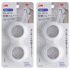 KM 毛巾抹布塞 2個, 2組, 白色