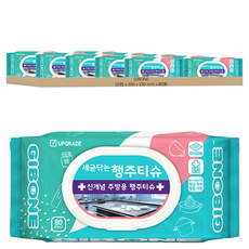 GIBONE 掀蓋式廚房清潔濕紙巾, 10包