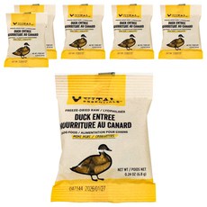 VITAL VE唯一 凍乾鮮肉犬用生食餐 試吃包, 鴨肉小顆粒, 6.8g, 6包