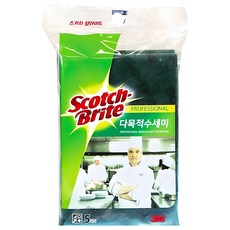 3M Scotch-Brite 百利 多功能菜瓜布 23 x 15cm 綠色, 1包, 5個