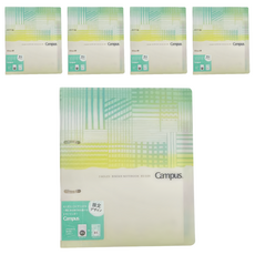 KOKUYO 國譽 Campus 2孔活頁夾 粉彩系列 RU-PP358-L2 活頁紙10張 + 分隔紙5張 B5( 267 x 21 x 225mm), 粉彩格紋, 5個