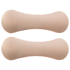 comet Sports 氯丁橡膠啞鈴 淺粉紅色, 1kg, 2個