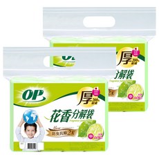 OP 花香分解袋 檸檬清潔袋 中 62 x 53cm, 20L, 2包