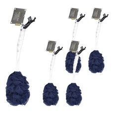 KEYTOSS 詰朵斯 Royal SPA去角質專科厚織粗感沐浴刷, 多層次褶皺更容易起泡，長柄刷構造輕鬆清潔，SGS檢測認證, 顏色隨機, 1支, 5支