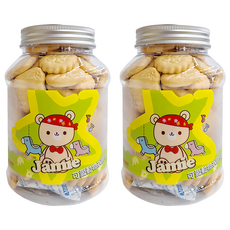恩澤食品 可愛動物餅乾, 150g, 2罐