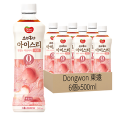 Dongwon 東遠 水蜜桃風味紅茶, 500ml, 6個