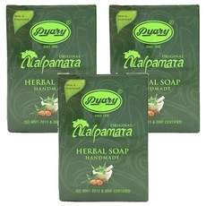 Pyary Nalpamara 香皂 峇里島手工草本皂 深層清潔 保濕 溫和不刺激, 75g, 3入