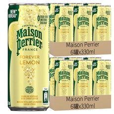 Maison Perrier 氣泡礦泉水 檸檬口味, 330ml, 12罐