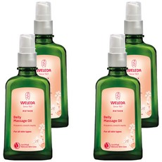 WELEDA 薇蕾德 孕媽咪美腹按摩油, 德國助產士推薦, 淡化細紋 滋潤全身肌膚, 100ml, 4瓶