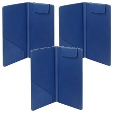 ABEL 力大牌 開闔式 皮質帳單夾 228 x 210 x 4mm 66246, 藍色, 3個