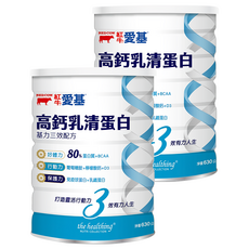 RED COW 紅牛 愛基 高鈣乳清蛋白 基力三效配方, 含80%蛋白質和BCAA 葡萄糖胺，幫助骨骼吸收, 630g, 2罐