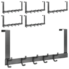 葉子小舖 門後掛勾, 黑色, 6個