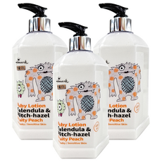 Hallmark 怪獸派對 自然之萃全面修護乳-果香味, 金盞花及金縷梅, 舒緩敏弱膚質, 600ml, 3罐