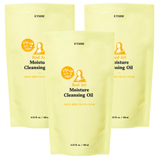 ETUDE 卸驚豔煥然一新保濕潔顏油補充包, 185ml, 3包