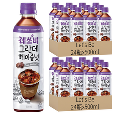 LOTTE 樂天 Let's Be 榛果咖啡, 500ml 大容量, 48瓶