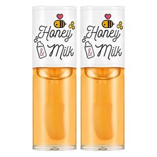 A'pieu 蜂蜜牛奶護唇油, 5g, 2支