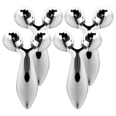 Sarangoptta 3D 按摩滾輪, 4入, 銀色