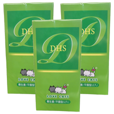 Love Cats 愛貓 超薄平面衛生套, 12個裝, 3盒