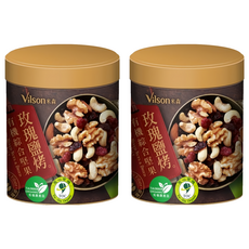 Vilson米森 玫瑰鹽烤 有機綜合堅果, 150g, 2罐