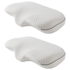 HONDONI 人體工學4D護頸 紓壓蝶型記憶枕 Z1-D, 美型白, 2個