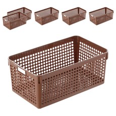 KEYWAY 聯府 實惠方格籃 UK020, 顏色隨機, 6個