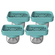 Reddot 紅點生活 升級款好清洗按壓式皂液盒, 潮水綠, 4個