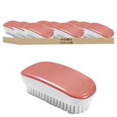 咪咪購物 多功能衣物清潔刷, 紅色, 9個