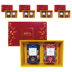 High Tea 伂橙 尊爵茶禮盒, 5個, 駿躍龍騰-蜜炆龍涎茶 8包 + 禧橙饗紅-皇家騎士茶 8包