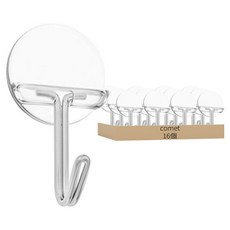 comet 強力壁掛掛勾, 透明色, 16個