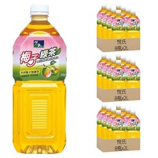 悅氏梅子綠茶，雪山山脈天然泉水沖泡，甘美順口風味獨特, 2L, 24瓶