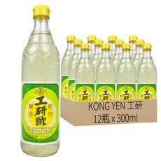 KONG YEN 工研 白醋, 12瓶, 300ml