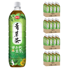 味丹 青草茶, 1.48L, 48瓶