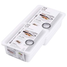 KOKUBO 小久保 雙層濾水保鮮盒 適用於微波爐, 2個容器 + 2個蓋子, 2個