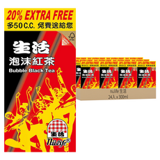 nulife 生活 泡沫紅茶, 300ml, 24入