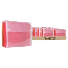 ECO Chungwoon 7層分格風琴夾, 顏色隨機, 8個