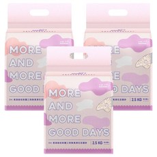 MAODAY 毛商行 D4 高凝結低粉塵三效除臭沸石豆腐砂 1.5mm 6L, 3包, 2.5kg, 無香