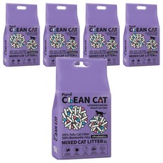 Purré Clean Cat 乾淨貓混合貓砂 6L, 5包, 薰衣草