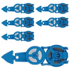 KOKUYO Campus 象牙白修正替換內帶B罫 6m, 藍色, 6個