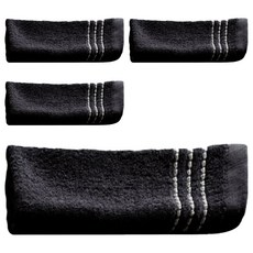 SHING LONG TEXTILE 台灣興隆毛巾 維納斯抗臭防霉方巾 43 x 33cm, 深灰色, 4條