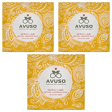 AVUSO 行道者 苦橙花橄欖手工皂，100%天然植物油，適合所有膚質, 125g, 3盒