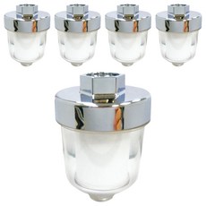 MOTELY 魔特萊 亞硫酸鈣高密度PP濾棉除氯濾芯沐浴器 9 x 6cm 88g, 5個, 無味