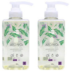 ATONO2 三倍濃縮奶瓶餐具清潔液, 480g, 2瓶