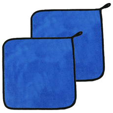 British Bear 英國熊 雙色超細纖維清潔布 盒 藍灰, 30 x 30cm, 2條